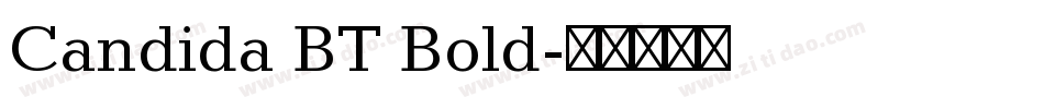 Candida BT Bold字体转换